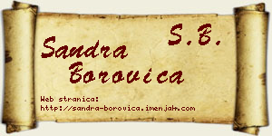 Sandra Borovica vizit kartica